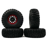 Yeah Racing 1.9 Aluminum CNC F-RG Beadlock Wheels For 1/10 Crawler 4pcs Red