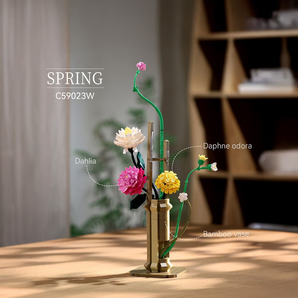 Cada Oriental Floral Art: Spring - 613 Pcs
