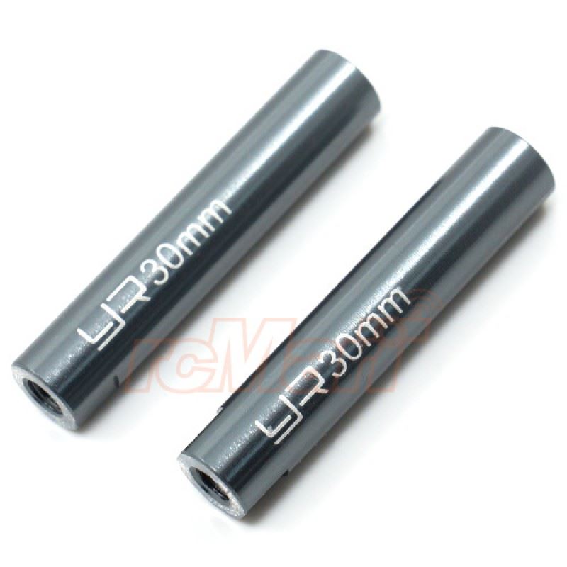 Yeah Racing Threaded Aluminum M3 Link Pipe 6x30mm 2pcs GunMetal