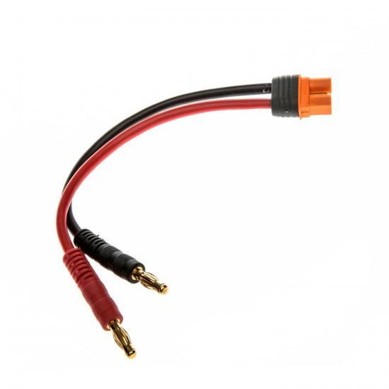 Spektrum IC3 Battery Charge Lead - 150mm Long - 4mm Bullets