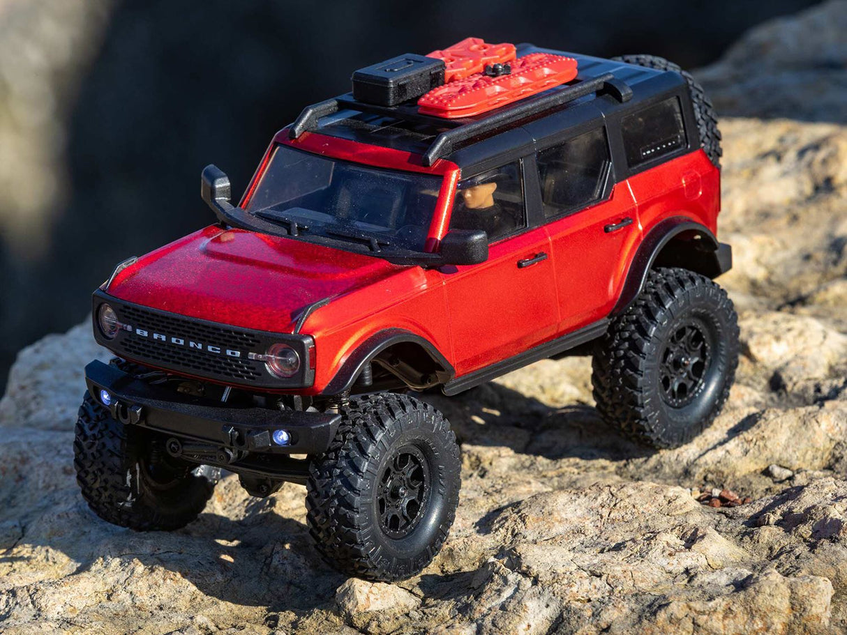 Axial 1/24 SCX24 2021 Ford Bronco 4WD Truck Brushed RTR, Red