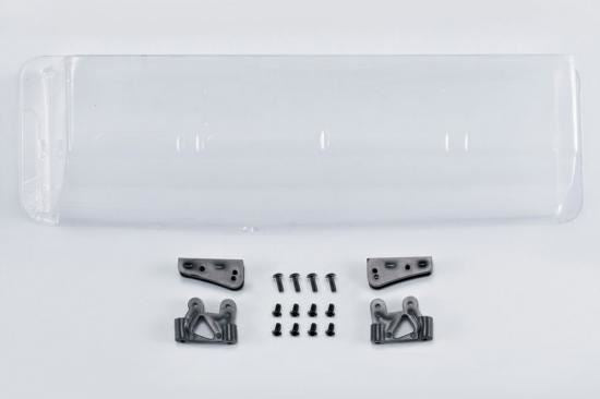 KILLERBODY CLEAR LEXAN REAR WING & MOUNTS FOR 1/7