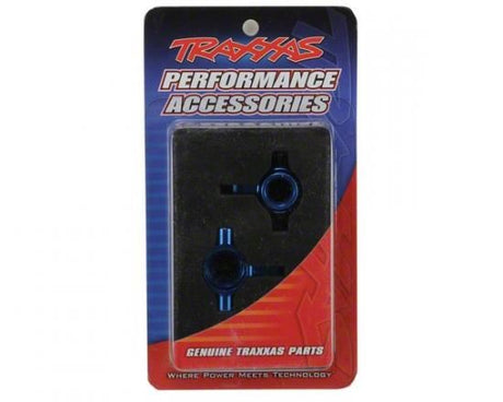 TRAXXAS Steering blocks, 6061-T6 aluminium, L&R (blue-anodised)