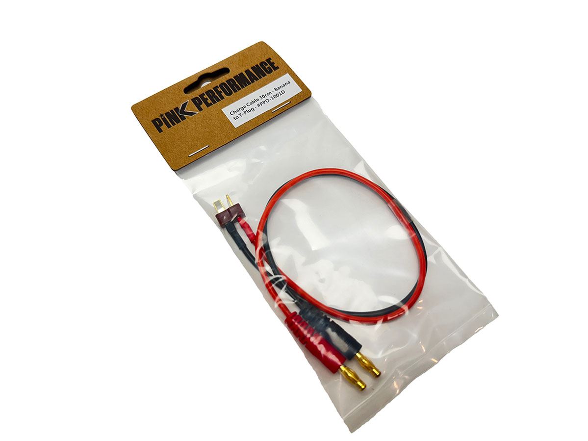 Charge Cable 30Cm Pink Performance - Banana To T-Plug