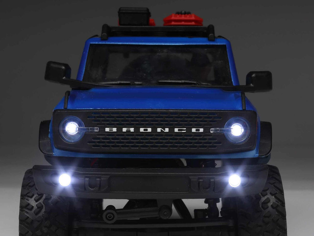 Axial 1/24 SCX24 2021 Ford Bronco 4WD Truck Brushed RTR, Blue