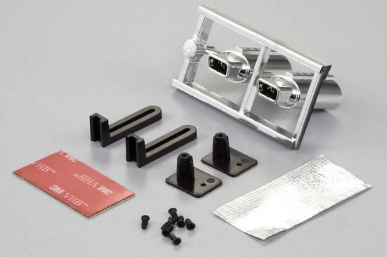 KILLERBODY CHROME TYPE B SQUARE EXHAUST PIPE W/O LED