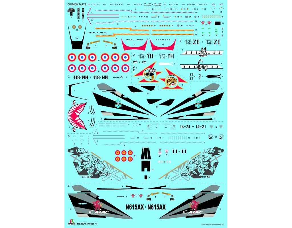 Italeri Mirage F1 C/Cr