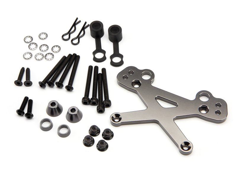 Hd Front Aluminium Shock Mount (7075/Gunmetal)