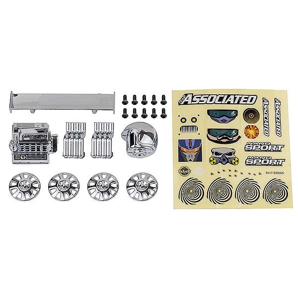 Team Associated Nano Sport Race Pack Chrome