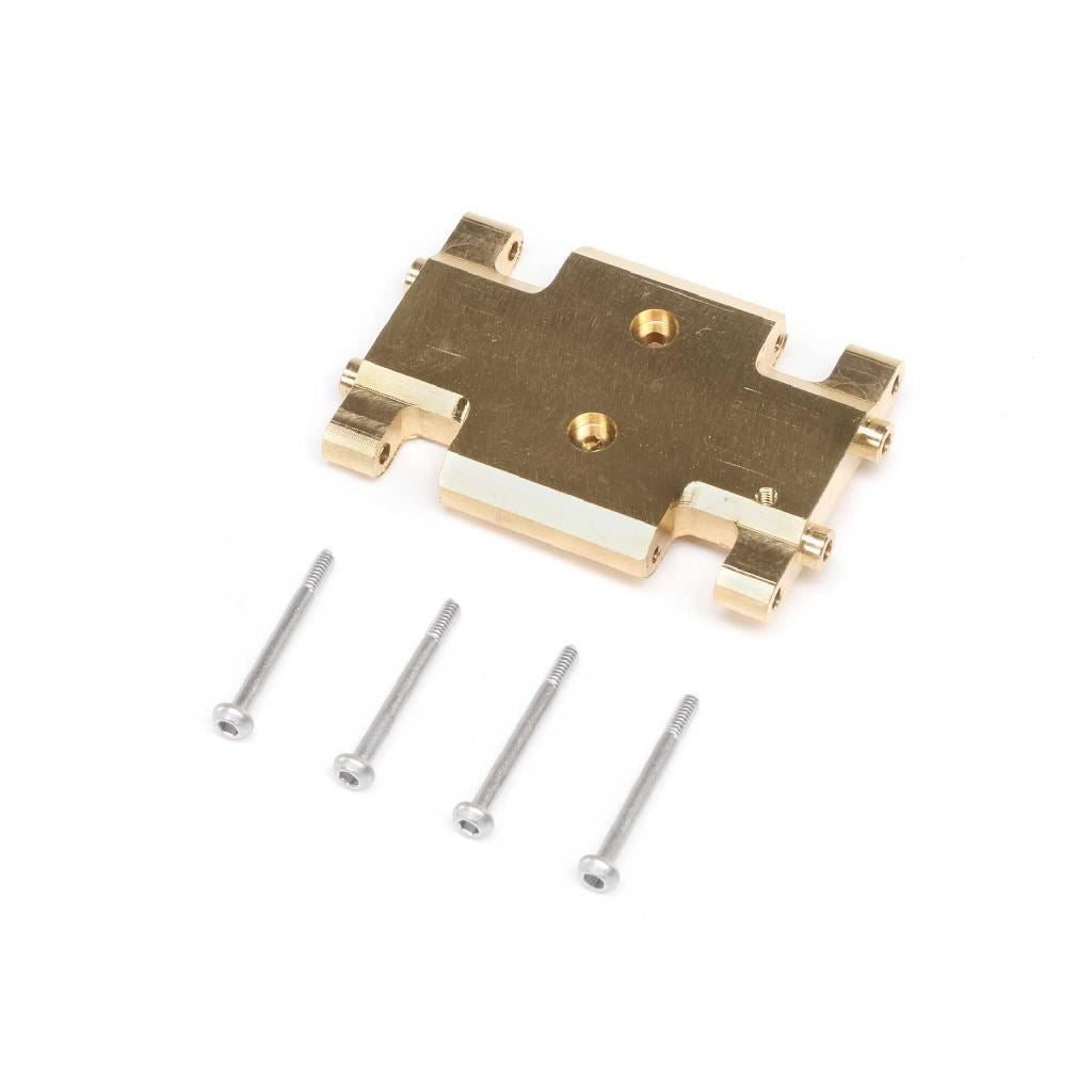Axial Chassis Skid Plate, Brass: AX24 – Make It Build It