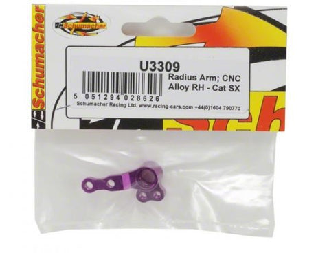 Schumacher Radius Arm; CNC Alloy RH - Cat SX