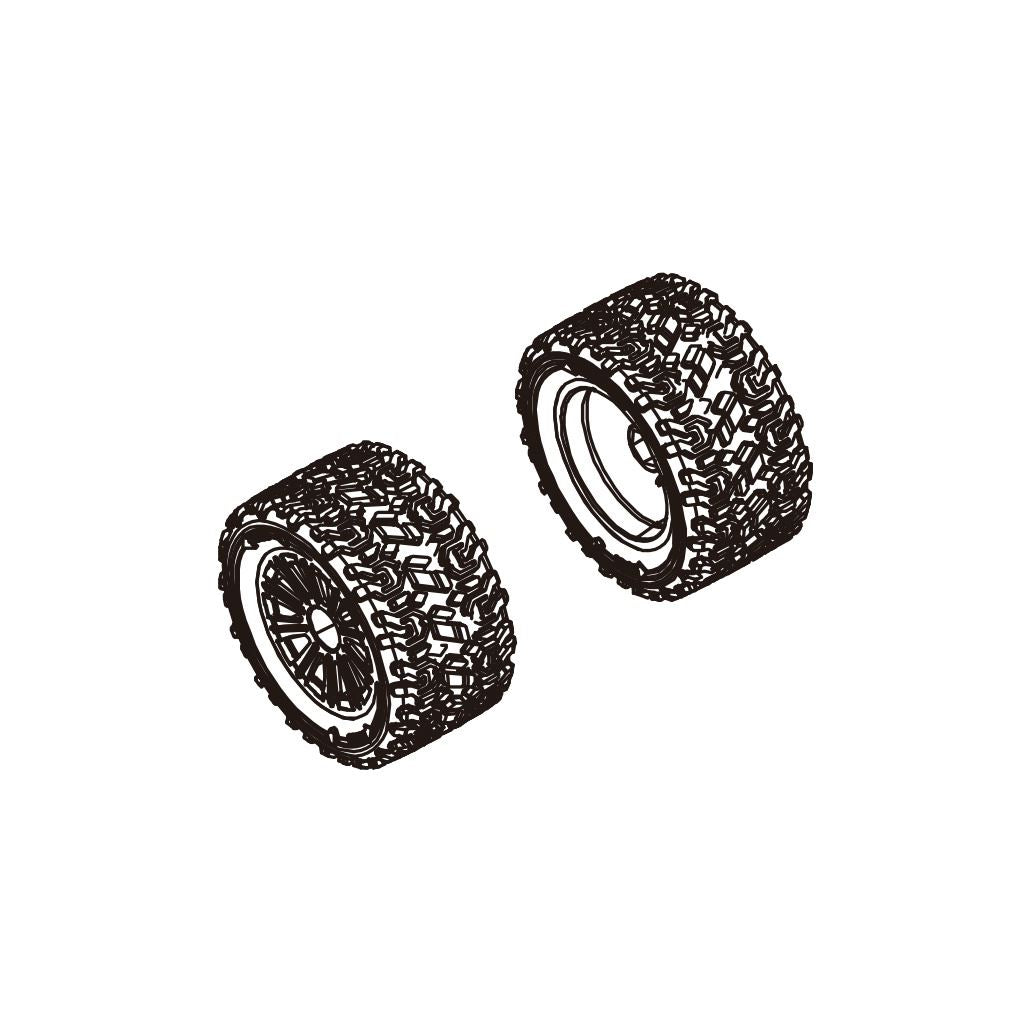 Pd Racing Wheels & Tyres 2Pcs