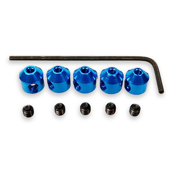 Fastrax Aluminium Collets (4) Blue