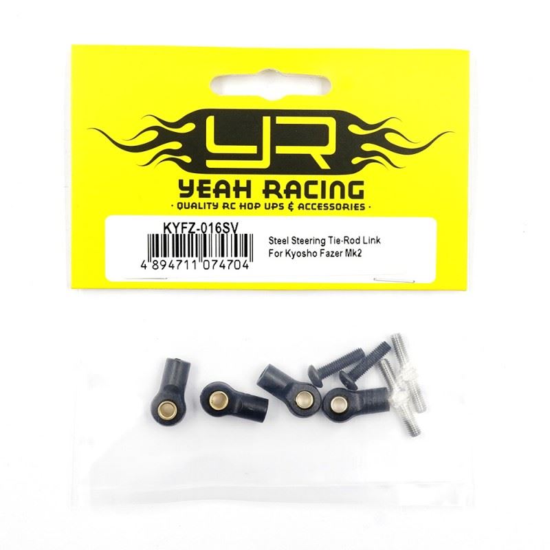 Yeah Racing Steel Steering Tie-Rod Link Set For Kyosho Fazer Mk2