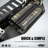 Yeah Racing Graphite Battery Holder For Yokomo 870C Super Dog Fighter Yz10 2023 Yz-W91