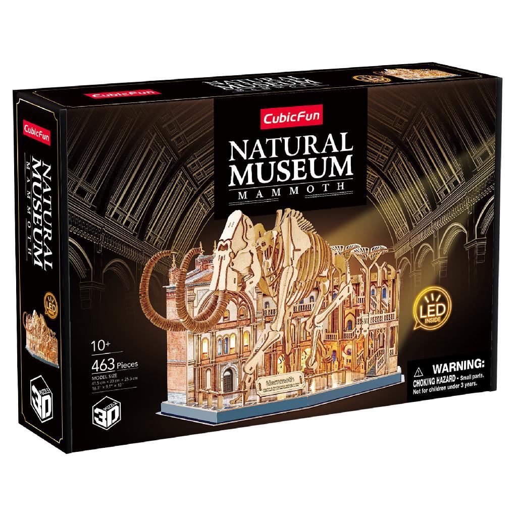 Cubicfun Museum Mammoth With Led Lighting (463 Pieces)