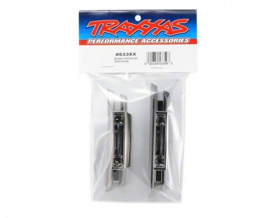 TRAXXAS Bumpers, front and rear (black chrome)