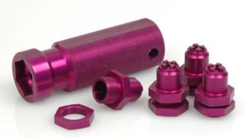 Schumacher Alloy 23mm Hex Wheel Adaptor Set