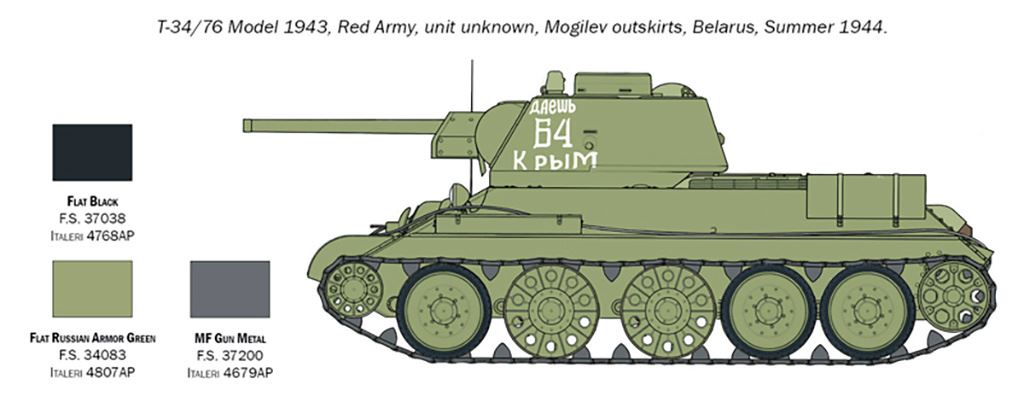 Italeri T-34/76 Mod 43