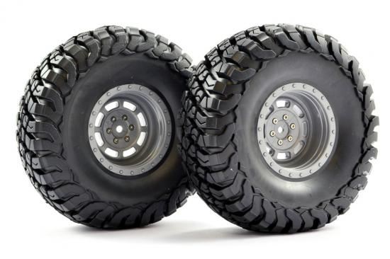 FASTRAX 1:10 CRAWLER GRANITE 2.2 SCALE WHEEL &#248;140MM TYRE (GREY)