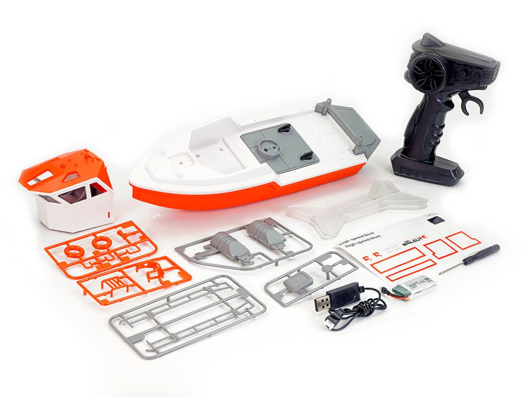 Heng Long Snig Rescue Rtr Boat Brushless 320Mm Length White