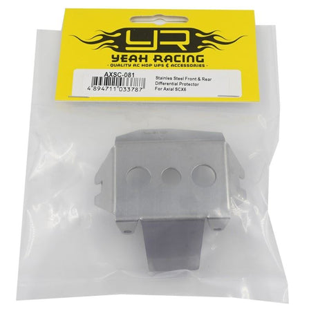 Yeah Racing Stainles Steel Front & Rear Differential Protector For Axial SCX6