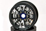 HOBAO DC-1 CNC ALUM. BEADLOCK 1.9" 6-SPOKE WHEELS BLACK (2)