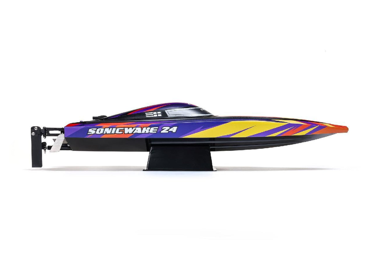 Proboat Sonicwake 24In Self-Righting Brushless Deep-V Rtr, Red