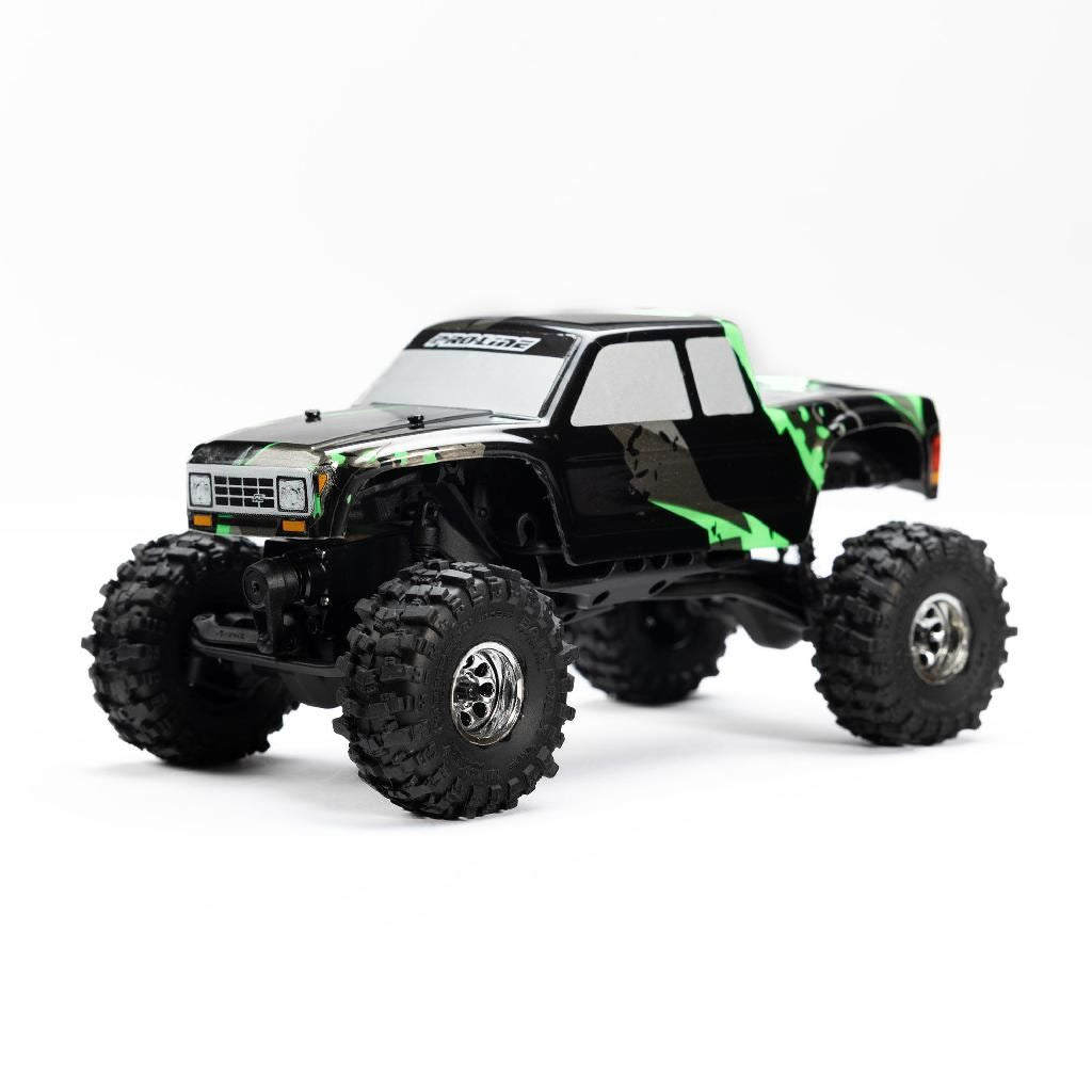 Pro-Line 1/30 Baja Pro X Front/Rear Mounted Chrome Beast Tires (4): A