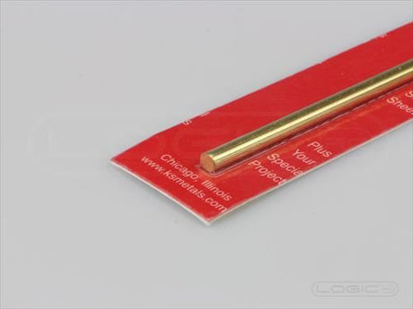 KS 12" Solid Brass Rod 5/32" (Pk1)