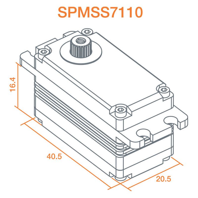 Spektrum S7110 Servo Winch: 1/10 Rock Crawlers