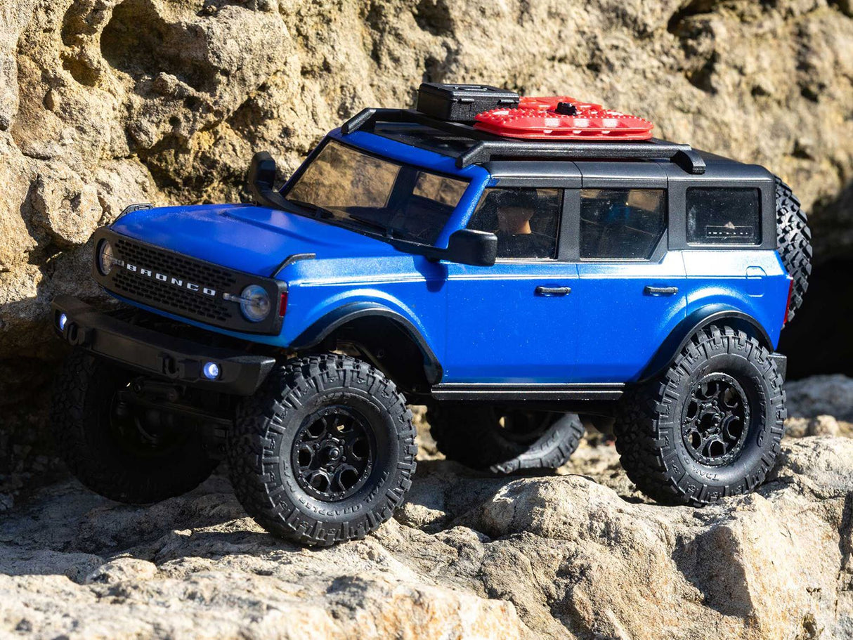 Axial 1/24 SCX24 2021 Ford Bronco 4WD Truck Brushed RTR, Blue