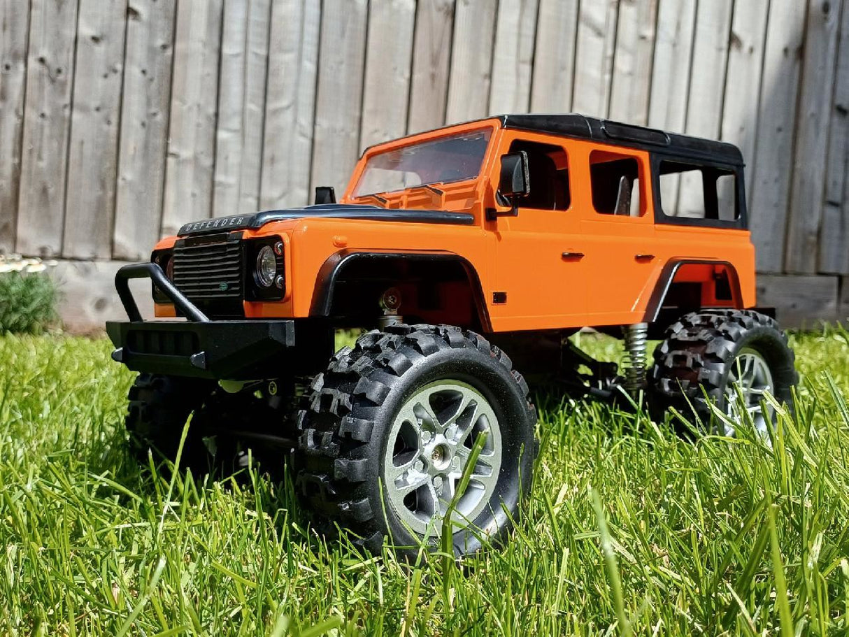 Doubleeagle Orange 1:14 Rc Land Rover Defender Rock Crawler