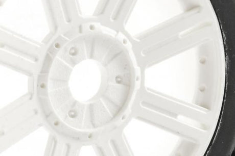 FASTRAX 1:8 MAZE BLOCK MOUNTED ON 8-SPOKE WHITE (PR)