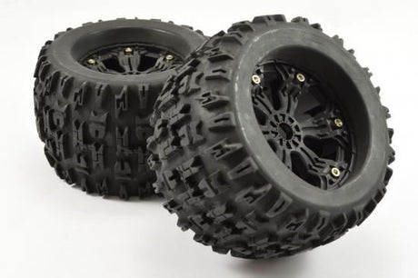 FASTRAX 1:8 MT JIGSAW MOUNTED 6-SPOKE BLACK 1/2"OFFSET(PR)