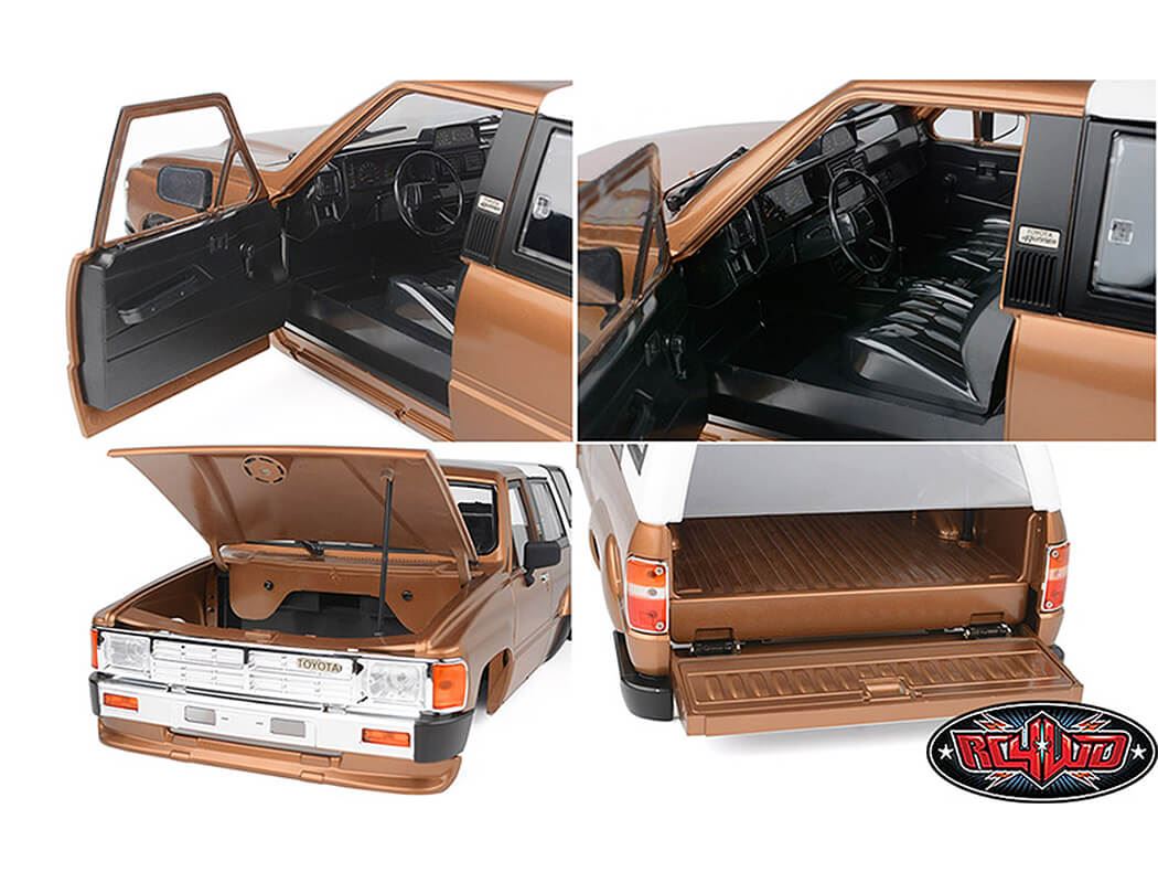 RC4WD 1985 TOYOTA 4RUNNER HARD BODY COMPLETE SET (BRIGHT GOLD METALLIC)