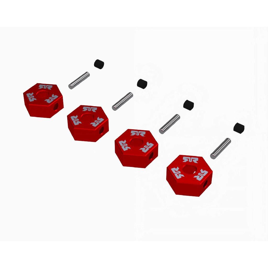 Arrma 12Mm Wheel Hex Set, Metal (4), Red