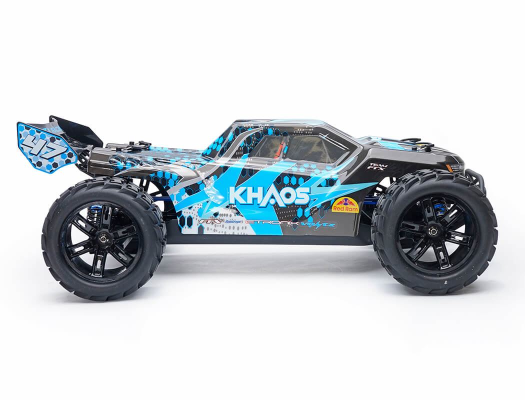 Ftx Khaos 1/10 Brushless 4Wd Truggy Rtr With 3S Lipo And Charger - Blue