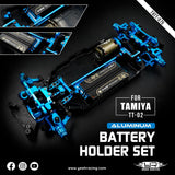 Yeah Racing Aluminum Short Battery Holder Set for Tamiya TT02 Series