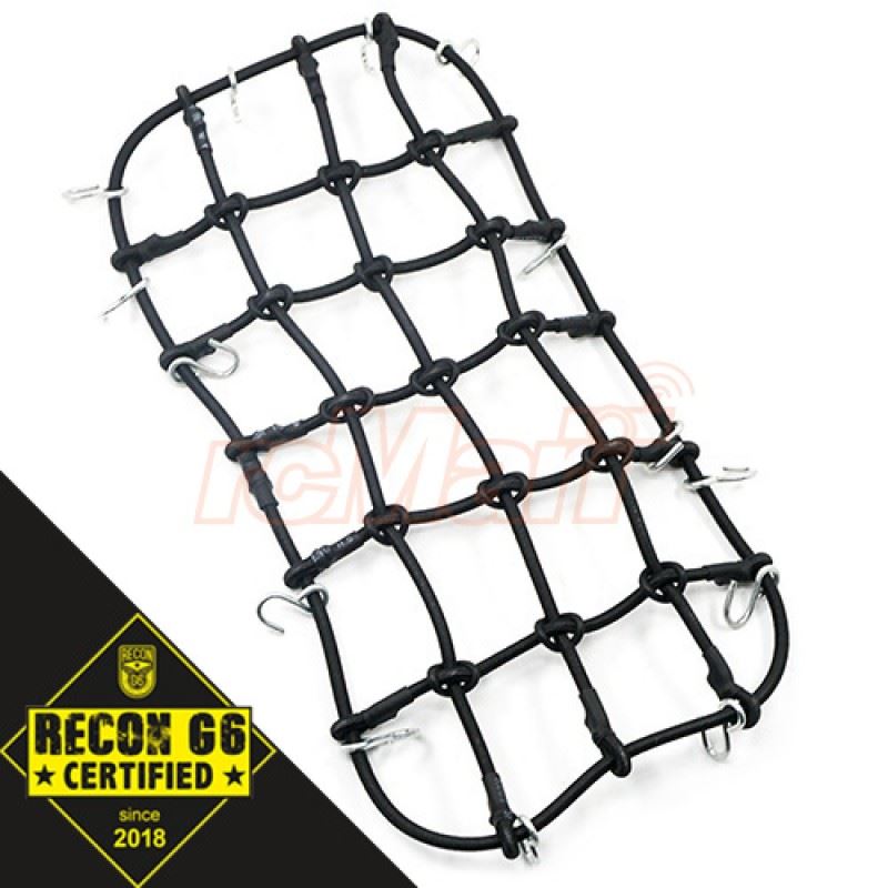 Yeah Racing 1/10 RC Crawler Scale Accessory Luggage Net 200mm x 110mm Black 'G6 Certified'