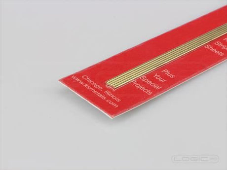 KS 300mm Round Brass Rod 1.0mm Dia (Pk5)