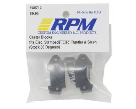 RPM Castor Blocks For Traxxas Elec Stampede, Rustler, Slash, Bandit