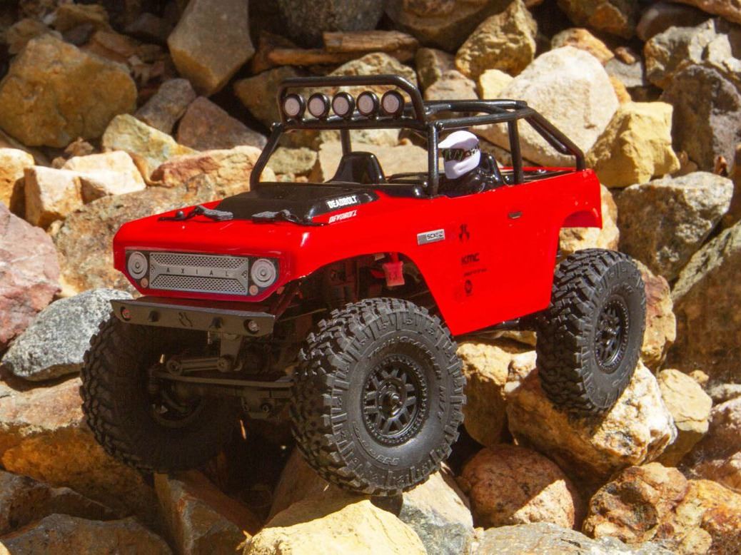 Axial SCX24 Deadbolt 1/24th Scale Electric 4WD RTR Red - AXI90081T1