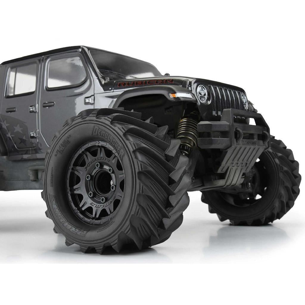 Proline 1/10 Demolisher Front/Rear 2.8In Mt Tires Mounted 12mm Blk Ra