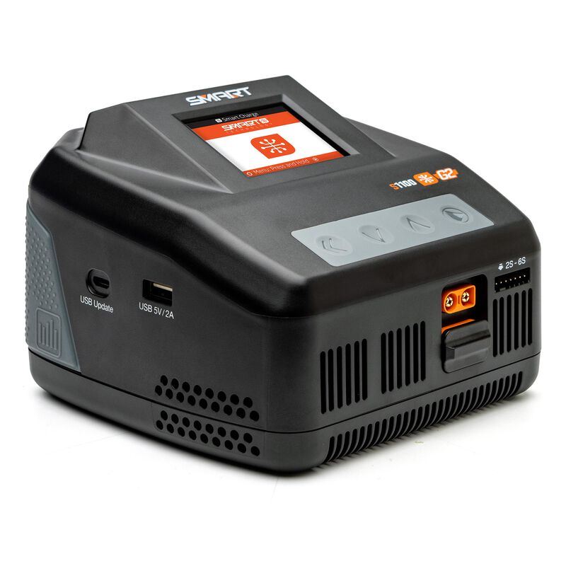 Spektrum S1100 G2 1x100W AC Smart Charger (EU Cord)