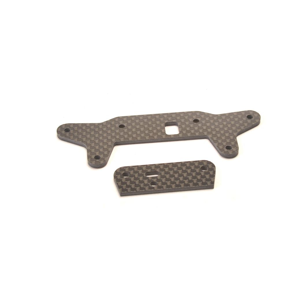 Schumacher C/F Front Shock Bkt & Straps etc - GTR