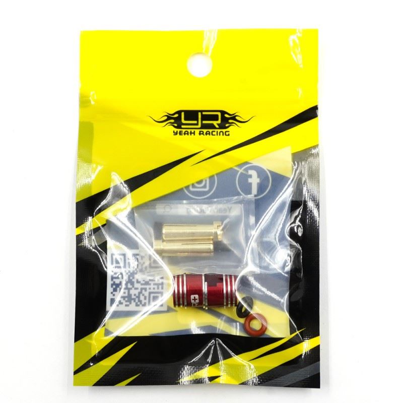 Yeah Racing Aluminum 5Mm Bullet Plug W/Grips