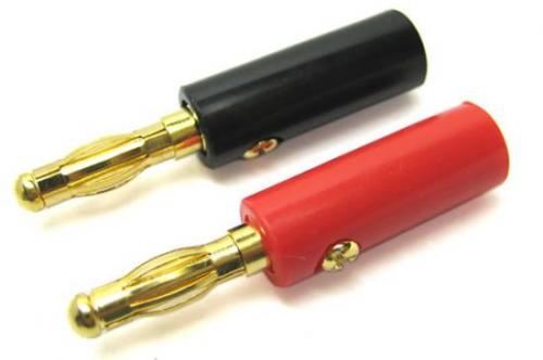 Etronix 4.0mm Gold Connector,Red&Black