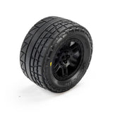 Pro-Line Menace Front/Rear Street Tires Mounted 12Mm Black Split Six