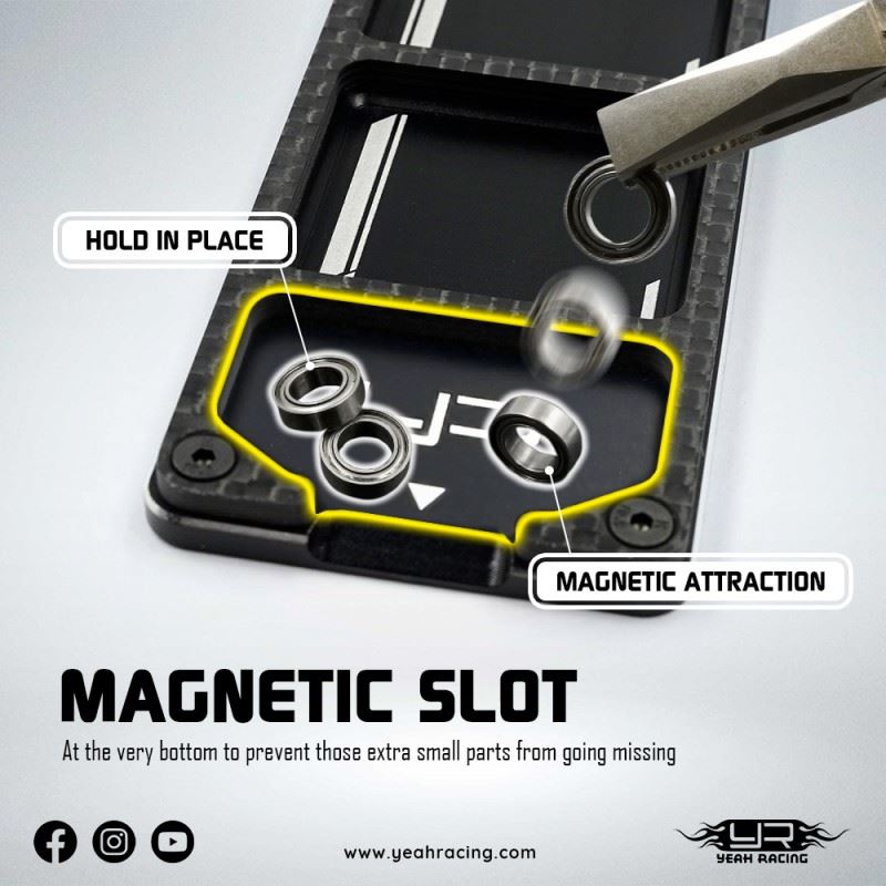 Yeah Racing Aluminum & Carbon Screw Tray